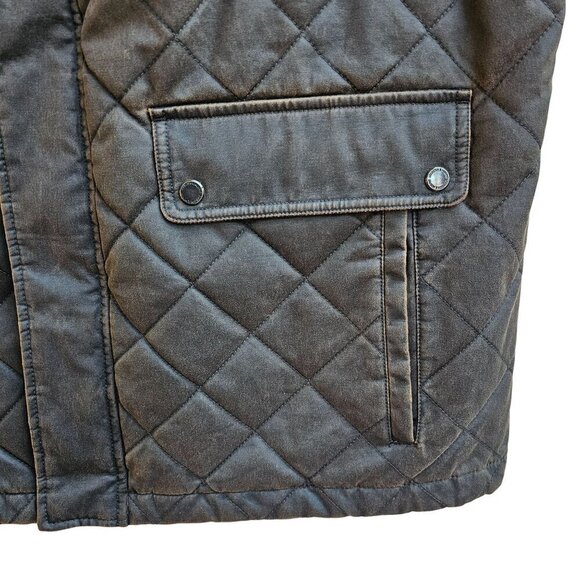 NWT Johnston & Murphy Mens Quilted Vest, Brown, Quality, Size XXL - Picture 8 of 13